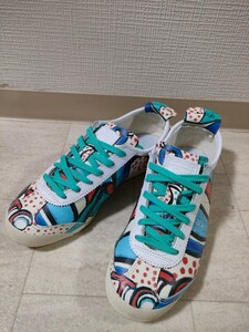 サイズ：23.5cm　極美品　Onitsuka Tiger × TSUMORI CHISATO MEXICO 66 オニツカタイガー 津森千里 ツモリチサト　レザースニーカー