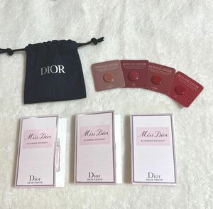 MissDior ミスディオールブルーミングブーケ　サンプル1ml×3+ROUGE DIOR ルージュディオールサンプル4点セット