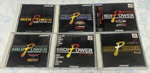 送料無料 MIDI POWER 6枚セット コナミ 出たな ツインビー ヤッホー パロディウスだ グラディウスⅡ Ⅲ 沙羅曼蛇2 悪魔城ドラキュラ X68000