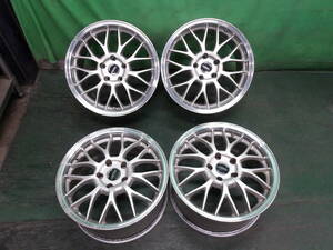 ☆　ホイール　Zauber　17×8.0J　17×9.0J　+45　　PCD114.3　5H　17インチ　シルバーポリッシュ　　☆