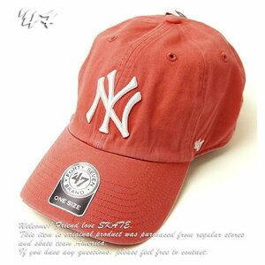 ’47 (フォーティセブン) FORTYSEVEN ヤンキース (ニューヨーク) キャップ Yankees ’47 CLEAN UP Island Red メジャーリーグ MLB
