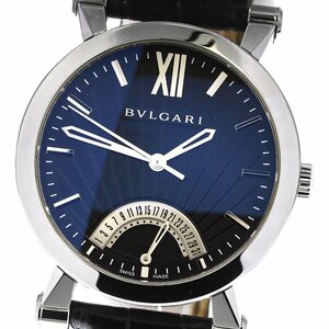 ベルト訳あり☆ ★内箱・保証書付き【BVLGARI】ブルガリ ソティリオ ブルガリ レトログラード SB42SDR 自動巻き メンズ_722843【ev20】