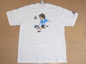 サッカー　アルゼンチン代表　パブロ・アイマール　イラストTシャツ　背番号10　adidas XS　タグ付き