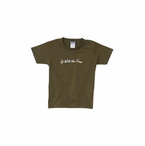 サンライン CUW-15212T サイズ120 コットンキッズTシャツ　オリーブ　小売価格 2500円