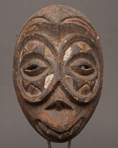 アフリカ　カメルーン　マスク　仮面　No.401　木彫り　アフリカンアート　彫刻　プリミティブアート　エスニック　民族