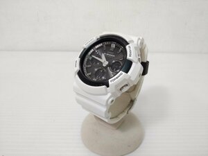 ●【美品】CASIO カシオ GAW-100B G-SHOCK Gショック 腕時計 ソーラー ホワイト 20気圧防水【20313766】