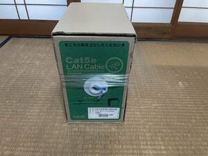 エレコム LANケーブル 100m 自作用 RoHS指令準拠 CAT5e ブルー LD-CT2/BU100/RS　新品未使用