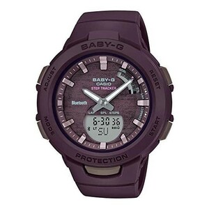 【カシオ】 ベビージー FOR SPORTS レディース 新品 Bluetooth 歩数計測 腕時計 未使用品 女性 ブラウン CASIO BSA-B100AC-5AJF