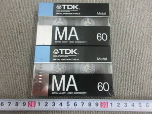 S【4-22】●11 未使用長期品 TDK メタルカセットテープ MA 60分テープ 2点