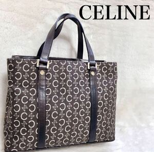 美品 CELINE Cマカダム トリオンフ ハンドバッグ トートバッグ レザー セリーヌ