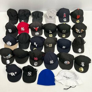 ◆【現状品】NEW ERA ニューエラ キャップ ハット ニット帽 帽子 28個 まとめ売り 野球帽 サイズMIX 59FIFTY 9FIFTY 他 N/S60415/10/2.6