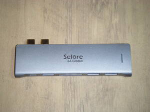 Selore&S-Global製ハブ USB3.0 Thunderbolt USB-C (TUNDERBOLT3) HUB 6in2 DONGLE (TB3,USB×3,SD,TF) MacBook Pro air用
