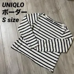UNIQLOユニクロ Sボーダー 白 黒 Tシャツ　ホワイト　 ブラック