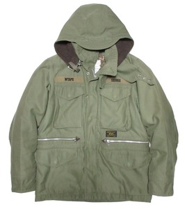 レア ダブルタップス WTAPS 14AW M-65 裏ボア フード着脱可能 ミリタリー フィールドジャケット 142GWDT-JKM01S ブルゾン