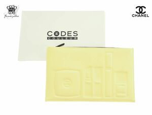 【Used 開封品】 シャネル CHANEL ノベルティ コスメポーチ CODES COULEUR カラー コード 2023 コスメ柄 オヴニー 129 タンジーイエロー