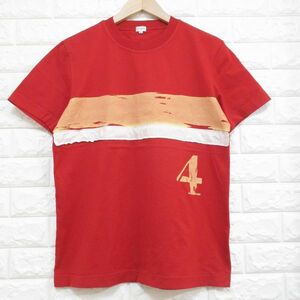 【ポールスミス】Tシャツ(赤) 4 Ⅳ◆バックプリントあり/日本製◆Mサイズ