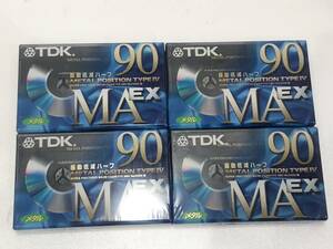 未開封 未使用 カセットテープ メタルポジション 4本 まとめ TDK MA EX METAL POSITION TYPE IV 90 AD131000