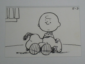 スヌーピーミュージアム SNOOPY MUSEUM TOKYO 原画ポストカード 525 PEANUTS チャーリーブラウン Charlie Brown スヌーピー