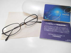 即決☆彡限界価格●HOYＡ薄型・非球面レンズ付き老眼鏡●お洒落な日本製メタルフレーム／ブラック