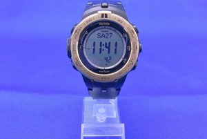 カシオ CASIO PRO TREKプロトレック 電波タフソーラー腕時計デジタルウォッチ通勤通学 快適なフィット感ラバーベルト PRW-3100YC