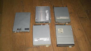 ジャンクPC-98 3.5インチFDD FD1231T2台,FD1148T 1台,SONY MPF520F 1台、CITIZEN０SD-U １台　合計5台セット