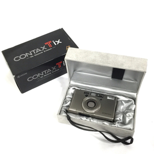 1円 CONTAX T ix Sonnar 2.8/28 T* コンパクトフィルムカメラ 箱・ケース付き