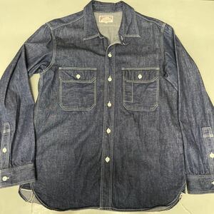 CSF ONE-PIECE OF ROCK ワンピースオブロック デニム ワークシャツ XLサイズ 長袖シャツ ジーンズ 日本製 MADE IN JAPAN メンズ トップス