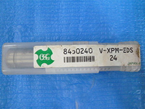 未使用品 OSG 粉末ハイススクエアエンドミル Vコート XPM 2刃 ショート V-XPM-EDS-24 刃径24mmシャンク径25mm刃長50mm S/N：8450240