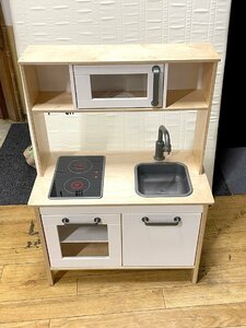 【福岡】おままごと キッチン◆IKEA◆DUKTIG ドゥクティグ◆W720 H1000 D400◆モデルR展示品◆BR4534A_Kh