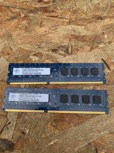 合計4GB NANYA 2GB 1Rx8 PC3-10600U PCメモリ DDR3 デスクトップパソコン