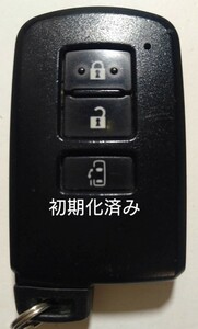 初期化済トヨタ純正スマートキー3ボタン基盤番号231451-0010 007-AC047 14FAD新品電池サービス⑤