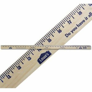 新品　LOWE’S　ロウズ　WOOD RULER 定規　アメリカ　USA　ホームセンター　DIY ガレージ　ロゴ　木製