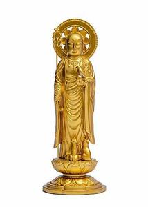 仏像 ペット地蔵菩薩 15cm（金色） ＿『動物守護・ペット供養』 高岡銅器(Ｐじぞう/M)