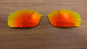 処分価格！！！★オークリー フラックジャケット用 カスタム偏光レンズ FIRE RED Color Polarized 新品 　Oakley Flak Jacket Sunglasses 