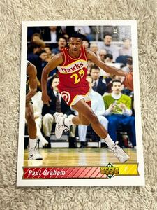 ポールグラハム Paul Graham 1992 Upper Deck #146 Atlanta Hawks