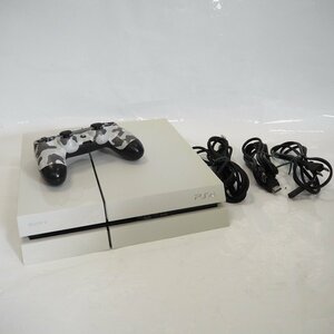 Th958141 ソニー ゲーム機 PlayStation4 PS4 CUH-1100A HDD 500GB グレイシャー・ホワイト sony 中古