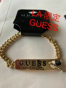 新品 GUESS ゲス ブレスレット アメリカロサンゼルス限定 ゴールド