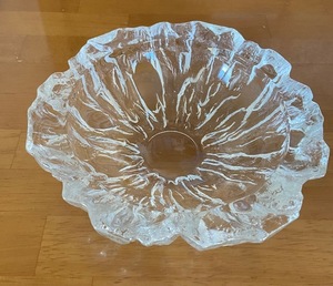 灰皿　ガラス　丸型　レトロ