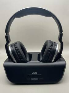 JVCケンウッド ワイヤレスヘッドホンシステム HA-WD100B ブラック 動作確認済み ヘッドホン 送信機 コード 付き ヘッドフォン