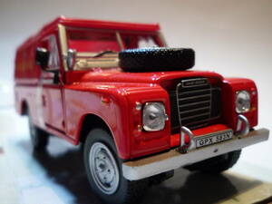 39968 HONGWELL Cararama/ホンウェル カララマ Land Rover Series 3 109 Soft Top Red Fire Brigade ランドローバー 1/43 未使用