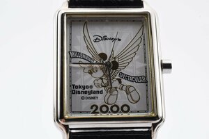 Tokyo Disneyland 2000年記念非売品 ミッキーマウス ミレニアム スペクタキュラー V701 クオーツ メンズ 腕時計 Mickey Mouse