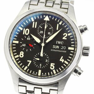 訳あり IWC IWC SCHAFFHAUSEN IW371704 パイロットウォッチ クロノグラフ デイデイト 自動巻き メンズ _759152