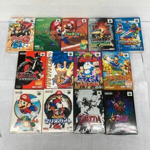 F104-C4-878 箱/説明書付き N64 ソフト 13本セット チョロＱ64/ゼルダの伝説/スターフォックス/マリオ 他 ニンテンドー 64 まとめ ②