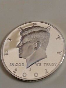 アメリカ 2002s 50セント銀貨プルーフ Kennedy-Silver edition　