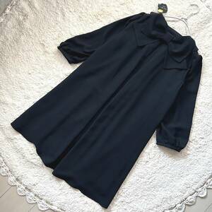 新品タグ付き　定価29,700円　franche lippee black フランシュリッペブラック 大きいサイズFL5（3L）バックリボン長袖ワンピース　ドレス