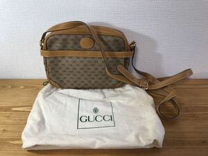 ●4-174 GUCCI グッチ ショルダーバッグ バッグ かばん ロゴ オールドグッチ ビンテージ 