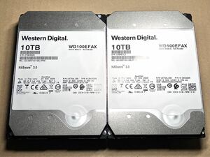 2個set WD Red 10TB 3.5インチ HDD SATA ハードディスク NAS CMR HGST Ultrastar 5400RPM リファービッシュ WD100EFAX