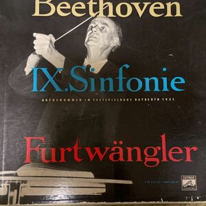 フルトヴェングラー Beethoven IX.Sinfonie 1951年録画　当時EIECTROLA オリジナル　貴重品