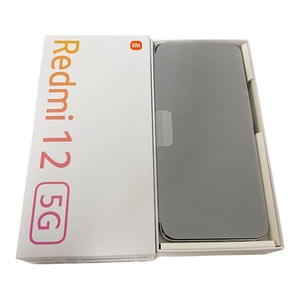 【未使用】 Xiaomi Redmi12 5G XIG03SSA ポーラーシルバー KDDI 判定:〇 箱あり L62981RL