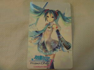 非売品　カード　☆★　【PSVita】 ◇ PS Vita 初音ミク Project DIVA f